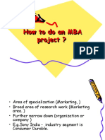 How to Do an Mba Project
