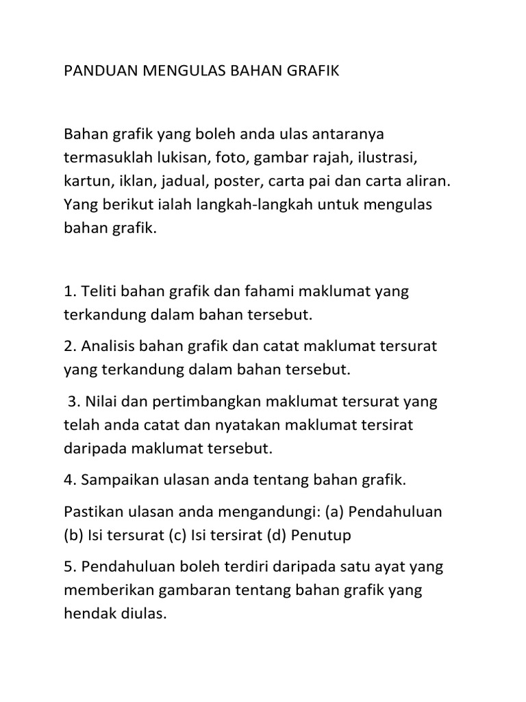 Panduan Mengulas Bahan Grafik Pdf