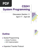 CS241 System Programming: Discussion Section 11 April 17 - April 20