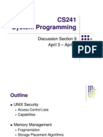 CS241 System Programming: Discussion Section 9 April 3 - April 6