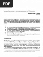 Los Indígenas y La Política Indigenista en Guatemala_Aura Marina Arriola