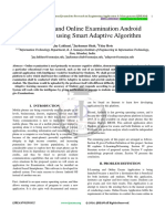 E-Learning and Online Examination Android Application Using Smart Adaptive Algorithm