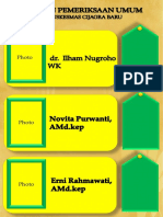 Papan Nama Petugas Hari Ini Ukuran F4 - 2018