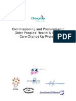 Commissioning and Procurement: Older Peoples' Health & Social Care Change Up Project