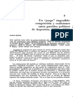 O'Donnell, Guillermo. 1972. El Juego Imposible Competición y Coaliciones Entre Partidos Políticos de Argentina