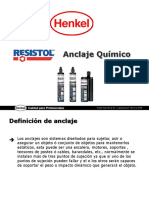 Procedimientos de Anclajes Quimicos