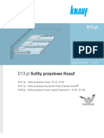 Zeszyt Techniczny D13.Pl Knauf Sufity Przęsłowe - Bezwieszakowe