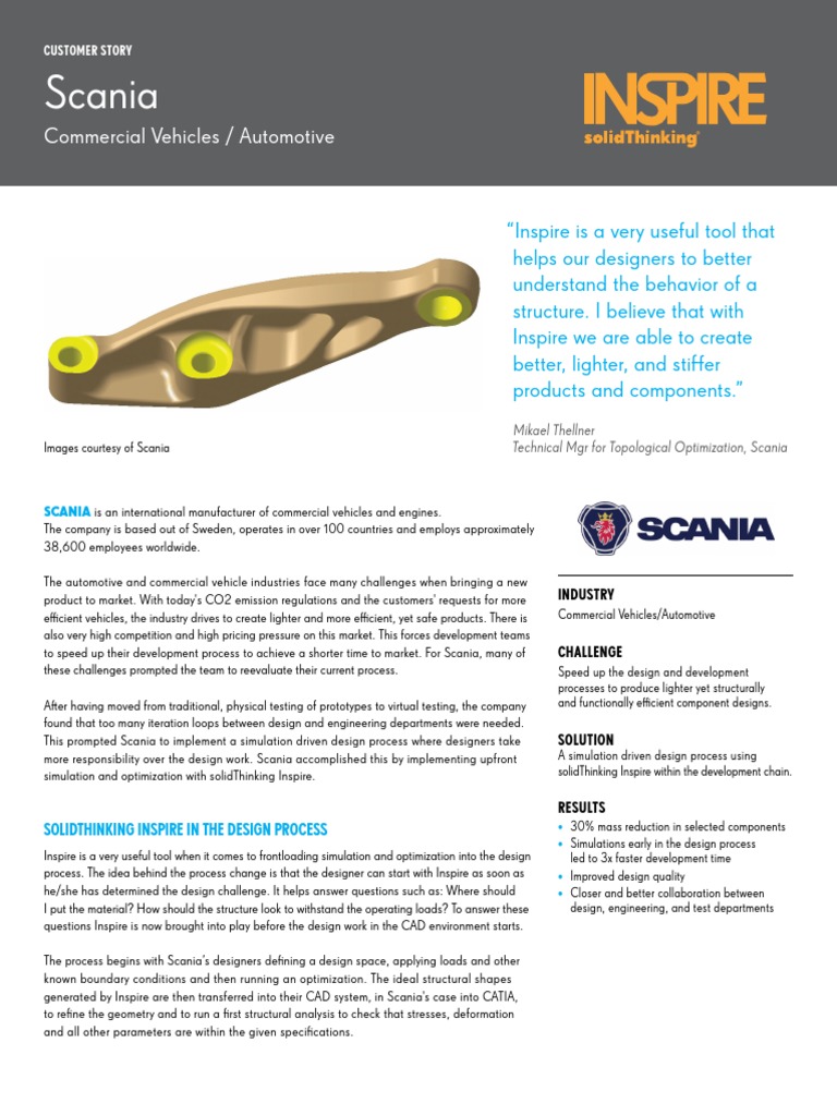 Scania Inspire Cust Story Web | PDF | Simulation | Computer Aided Design
