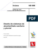 NB 688 Diseño de Sist. de Alcantarillado Sanitario y Pluvial v2007.pdf