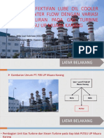 Analisis Keefektifan Lube Oil Cooler Aliran Counter Flow