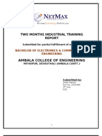 Two Months Industrial Training
