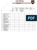 Lista de Cotejo JFK