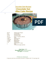 Chocolate Nut Coffee Cake Recipe