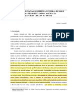 POLÍTICA URBANA NA CONSTITUIÇÃO FEDERAL DE 1988 E ALÉM