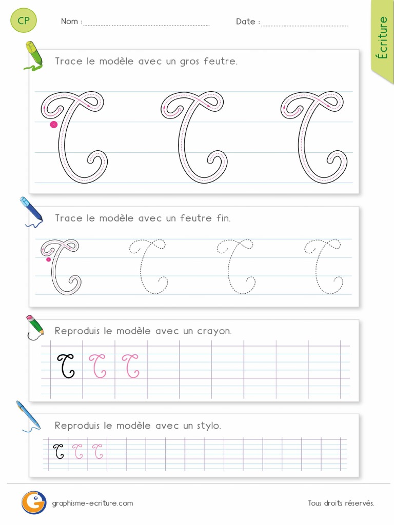 lettre majuscule attaché