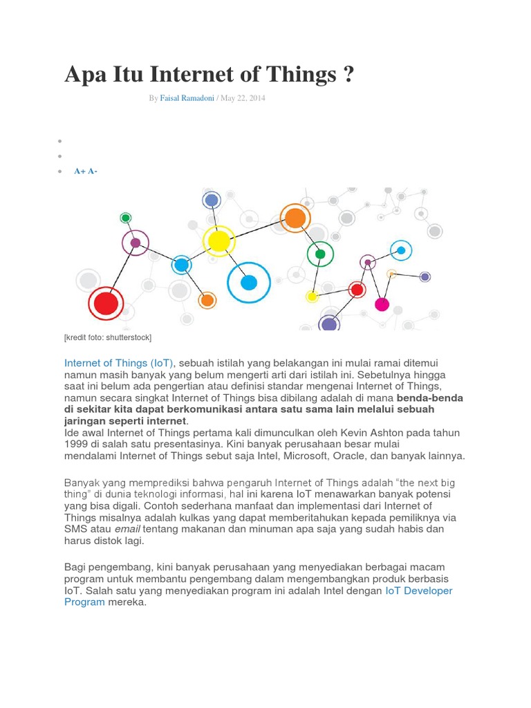 Memahami Internet of Things (IoT) | PDF | Komputer