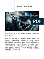 Bot Poker Online Download Anapoker