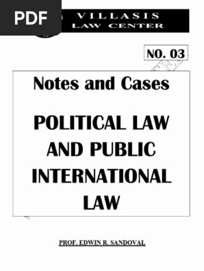 Sandoval - Political Law & Public International Law Notes (2018)