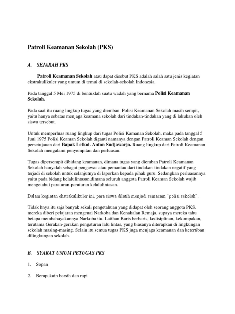 Patroli Keamanan Sekolah