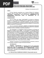 Resolución de Feliitacion