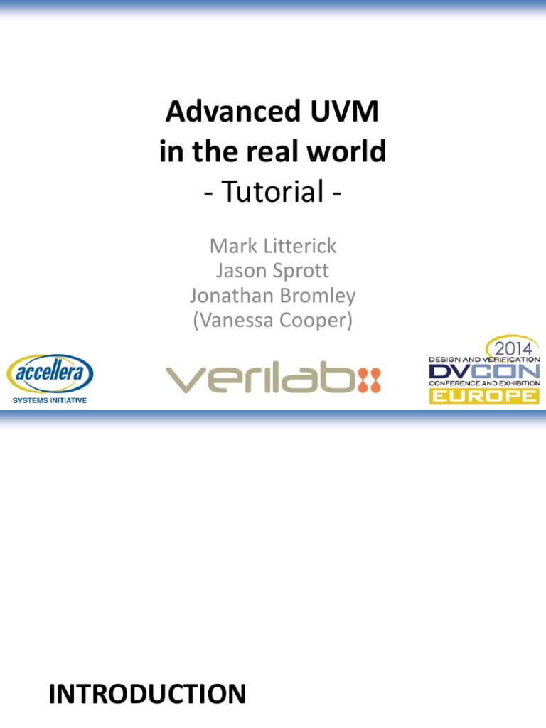 Advanced UVM in The Real World: - Tutorial | PDF | Inheritance (Object ...