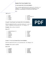 Regular Past Verb Pronunciation