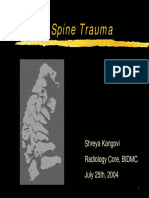 Cervical Spine Trauma: Shreya Kangovi Radiology Core, BIDMC July 25th, 2004