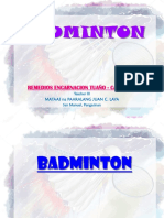 Badminton: Remedios Encarnacion Tuaño - Cabreros