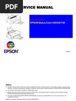 Epson Stylus Color 440 + 640 + 740 Service Manual
