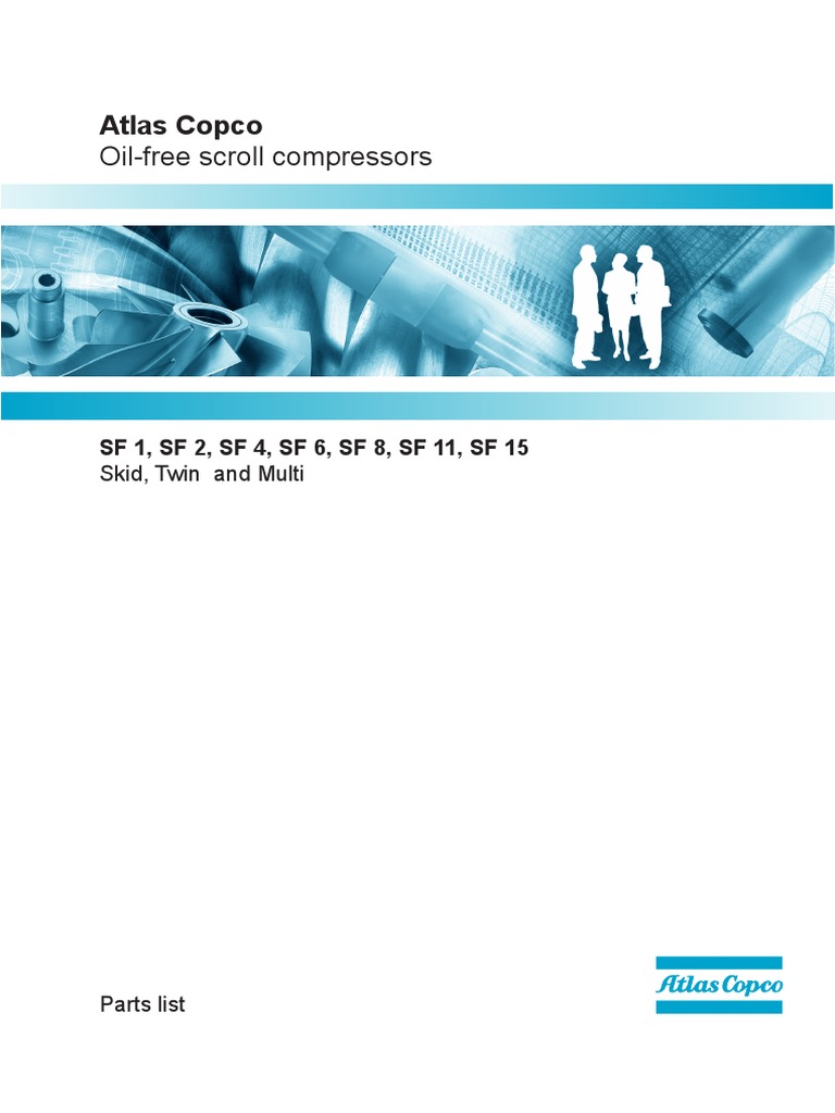 Atlas Copco Sf 11 Ff Parts List New