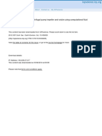 Design Optimization of A Centrifugal Pump Impeller and Volute Using Computational Fluid Design PDF