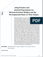 Childrearing Practices and Developmental Expectations For Mexican-American Mothers and The Developmental Status of Their Infants