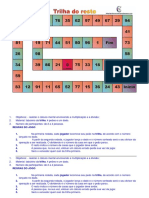 Jogo de tabuleiro para praticar cálculos mentais