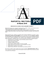 Raportul Rectorului UAUIM 2017