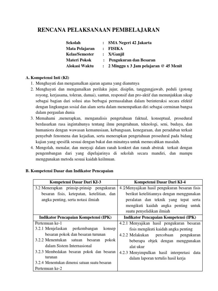 Rpp Kd 3 2 Pengukuran