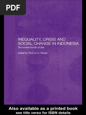 Thomas Reuter) Inequality, Crisis and Social Chan  PDF  Bali 