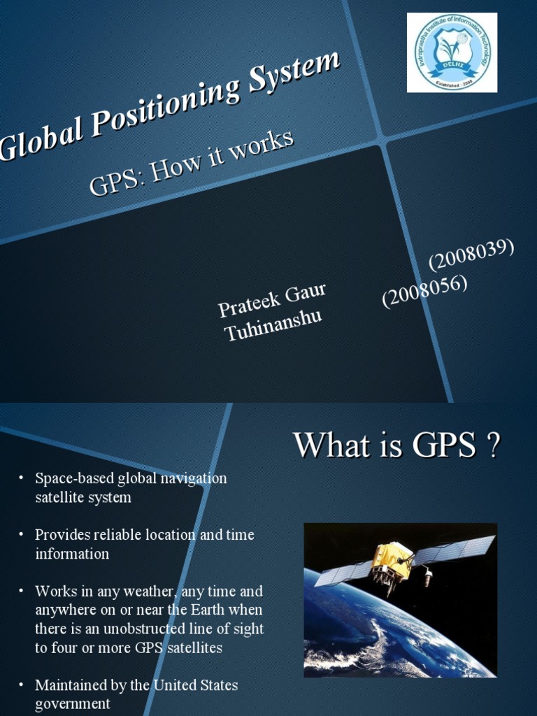 Understanding GPS: Function & Components | PDF | Global Positioning ...