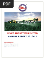 Sikko Industies Limited: ANNUAL REPORT 2016-17