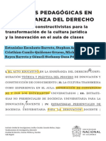  Prácticas pedagógicas en la enseñanza del derecho. Experiencias constructivistas para la transformación de la cultura jurídica y la innovación en el aula de clases