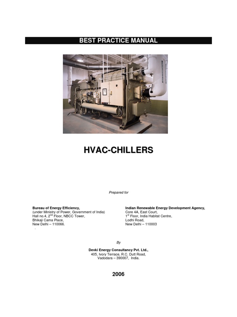 Best Practice Manualhvac Chillers Heat Exchanger Chlorofluorocarbon