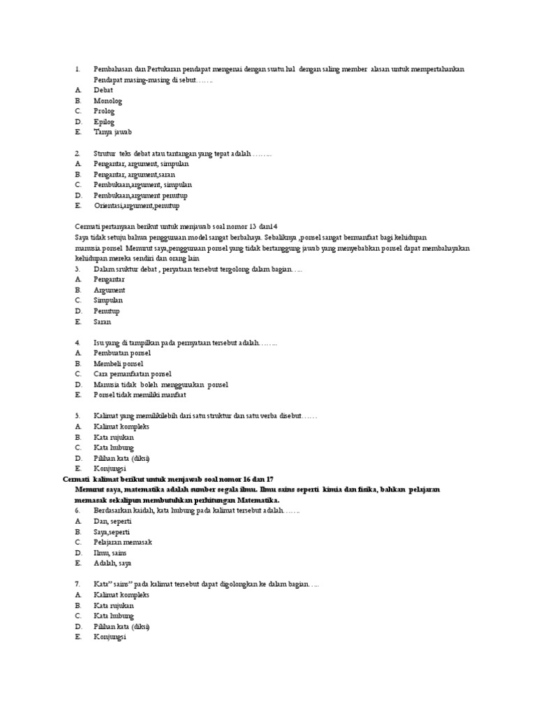 Mengapa Teks Tersebut Tergolong Teks Debat Terkait Teks