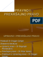 Upravno I Prekrsajno Pravo