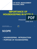 Importance of Housekeeping in Hotels