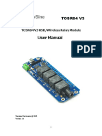 TOSR04 V3 USB/Wireless Relay Module User Manual