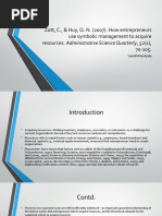 Review of "How Entrepreneurs Use Symbolic Management to Acquire Resources"