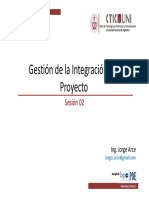 Sesión 02 - Gestion de La Integración Del Proyecto