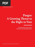 Download Purges A Growing Threat to the Right to Vote by The Brennan Center for Justice SN384240977 doc pdf
