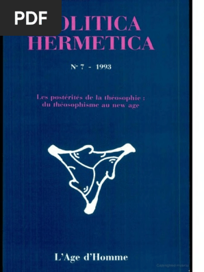 7 1993 Les Post 233 Rit 233 S De La Th 233 Osophie Esoterisme Occidental Theosophie