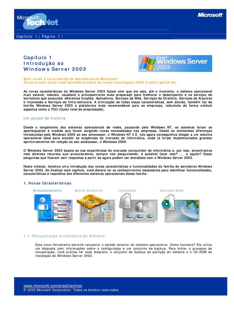Windows 2003 Guia Completo PDF | PDF | Windows Server 2003 | Servidor ...