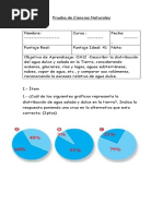 Prueba de Ciencias Naturales 5° Basico El Agua